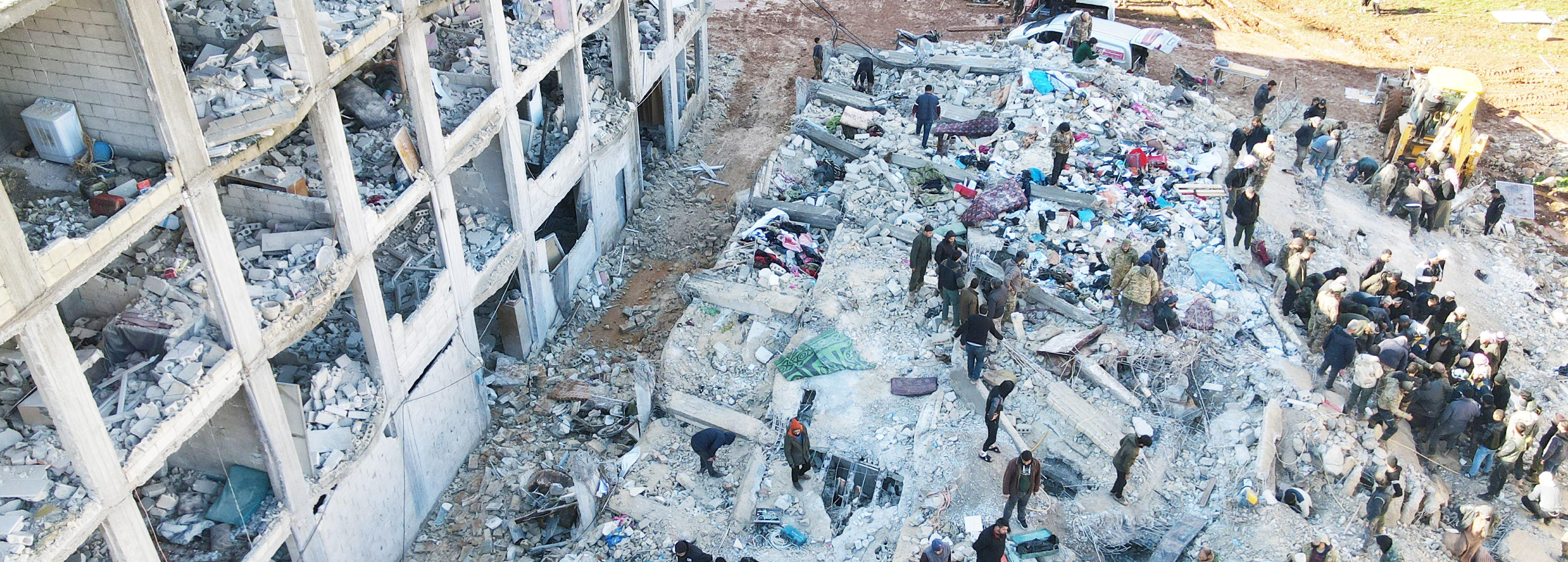 Zerstörte Wohnungen nach dem Erdbeben in der Türkei