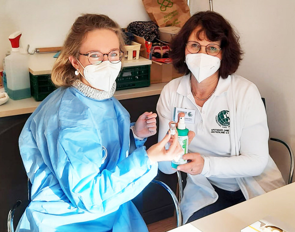 Impfaktion für Menschen ohne Krankenversicherungwährend der Pandemie in der Mainzer Ambulanz