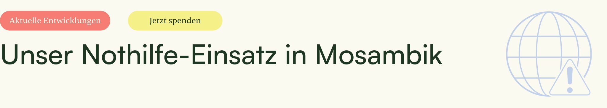 Nothilfe Mosambik